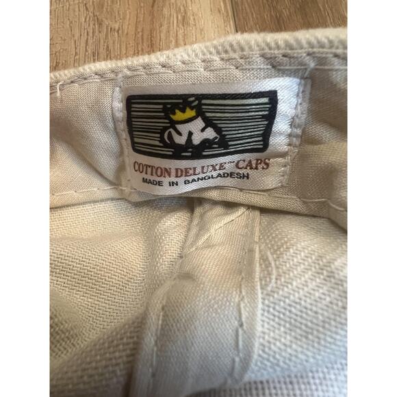 Vintage Louisville Slugger Hat Cap Strap Back White Black Baseball Mens 90s - Picture 3 of 4